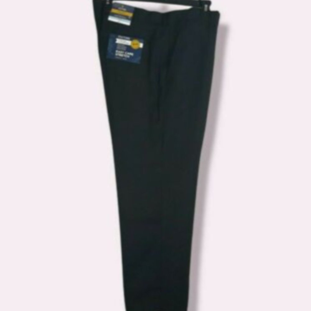 Stafford Classic Fit Easy Care Flat Front Stretch Fabric Dress Pants 40x29